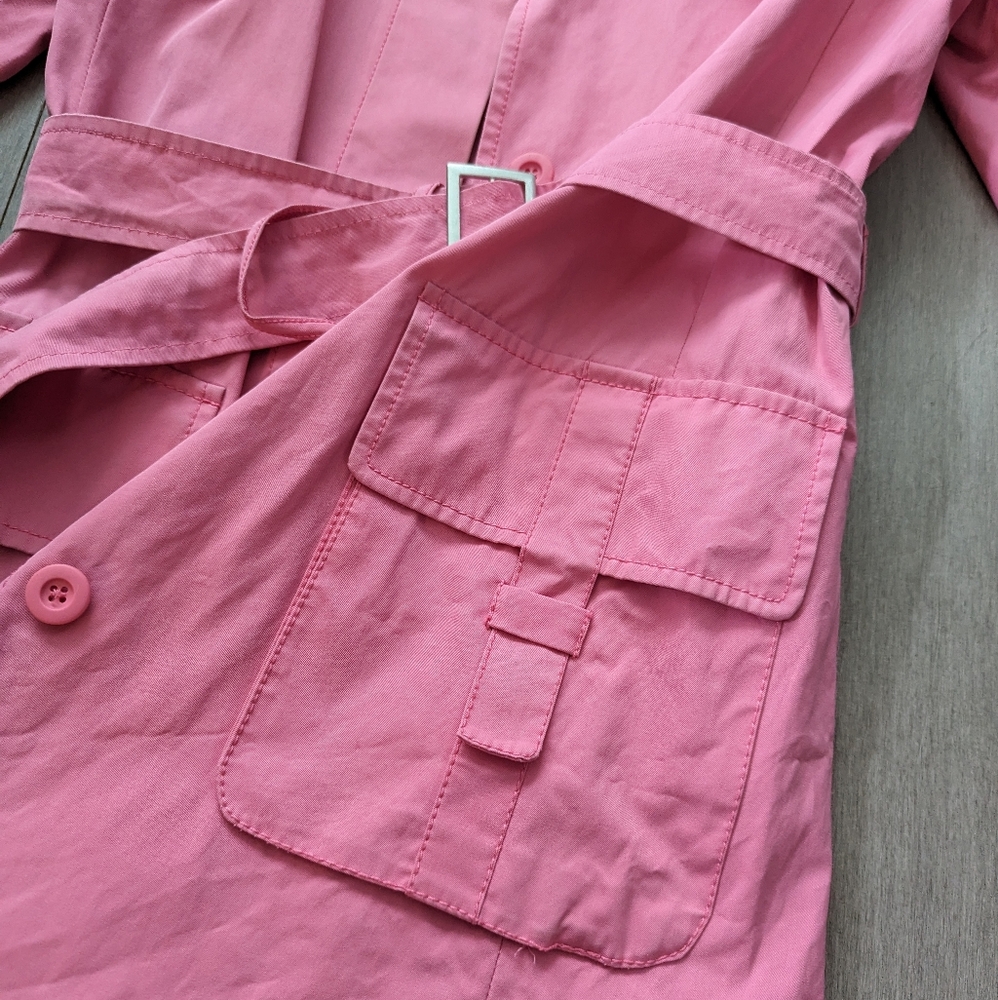 Weekend Max Mara pink trench coat jacket size 6 - Picture 7 of 14
